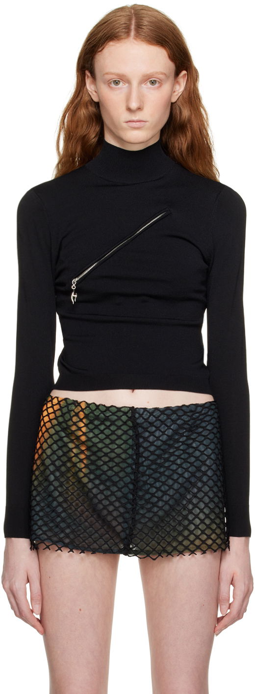Sweater Miaou Miaou Hannah Jewett Edition Otto Turtleneck Top Svart | 7066VCSBLK