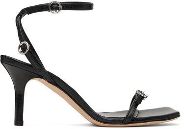 Tillbehör Aeyde Aeyde Hallie Leather Stiletto Heeled Sandals Svart | A11-HS-HTLS13ST134-FW24-800-007, 0