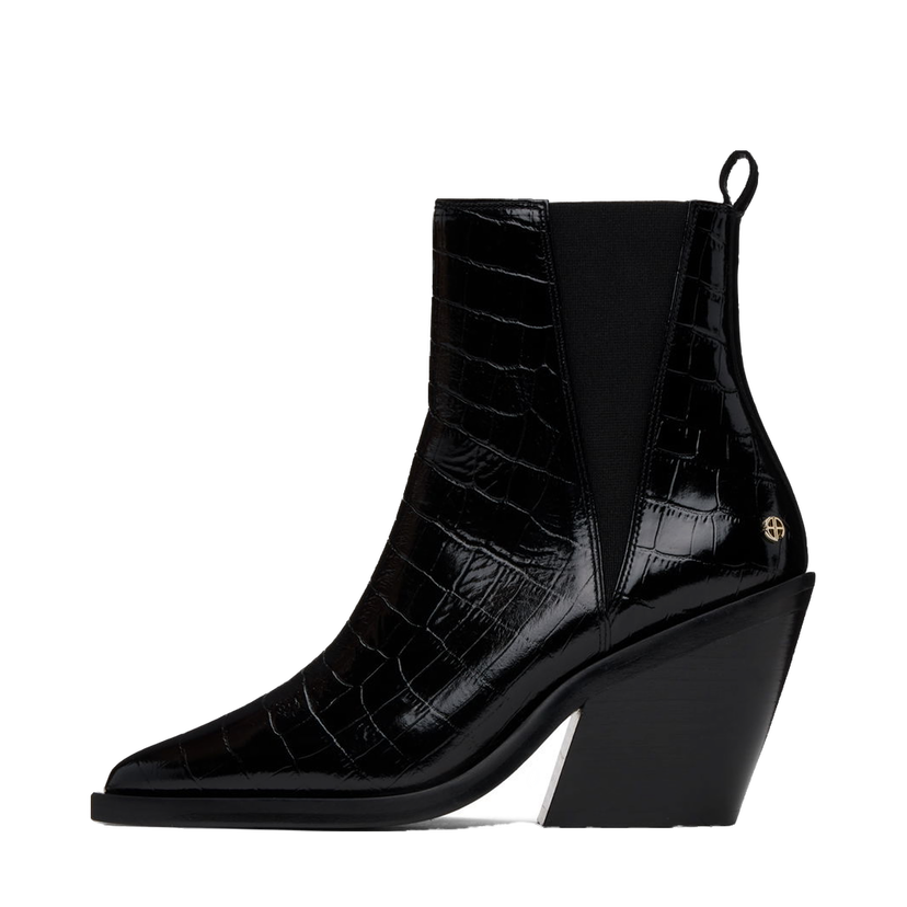Sneakers och skor Anine Bing Bekah Black Leather Chelsea Boots Svart | A-14-10194-010