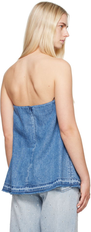 Linne rag & bone Rag & Bone Women's Aurora Denim Tube Top Blå | WDD24P1470FQDE, 2
