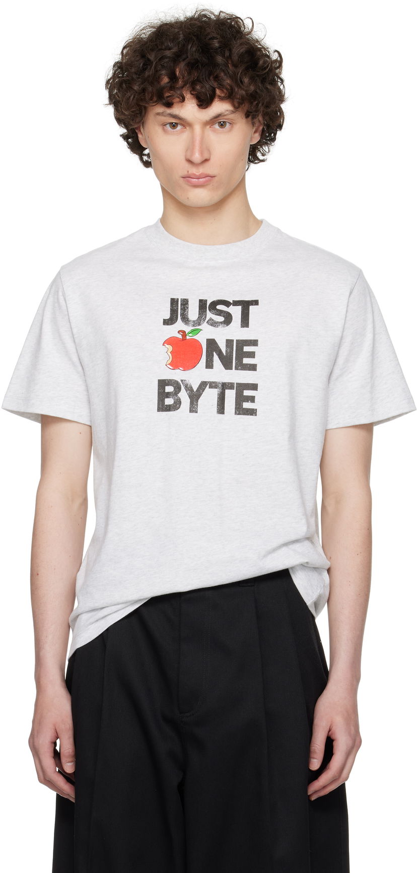 T-shirt Coperni Coperni Disney 'Just One Byte' Boxy T-Shirt Grå | DJS03F5028BMEN