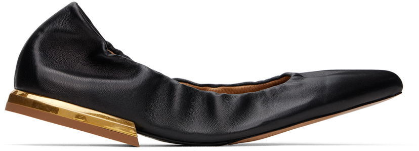 Kläder Dries Van Noten Dries Van Noten Leather Ballerina Flats Svart | WS241-1114-113