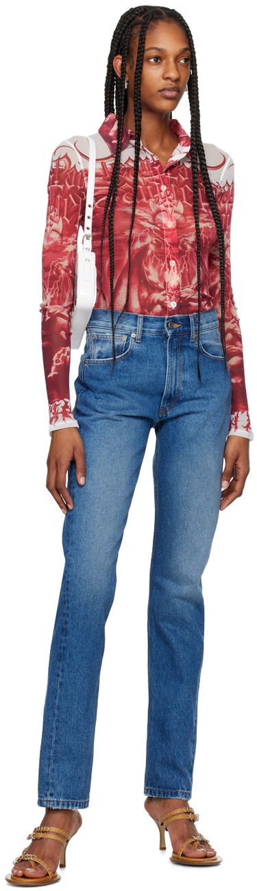 Skjorta Jean Paul Gaultier Gaultier 'The Diablo' Graphic Shirt Röd | 24/25-U-CH015-T546-0130, 4