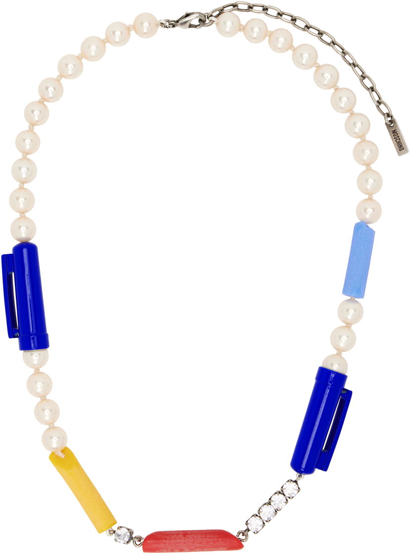 Halsband Moschino Moschino Pearl Charm Necklace Flerfärgad | 25121912184061888