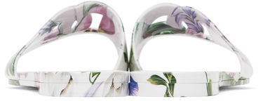 Klä Dolce & Gabbana Dolce&Gabbana Floral Print Rubber Slides Vit | CW2215 A6L05, 1