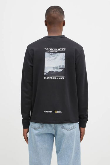T-shirt adidas Originals National Geographic Unitefit GFX Long Sleeve T-Shirt Svart | IX5613, 2