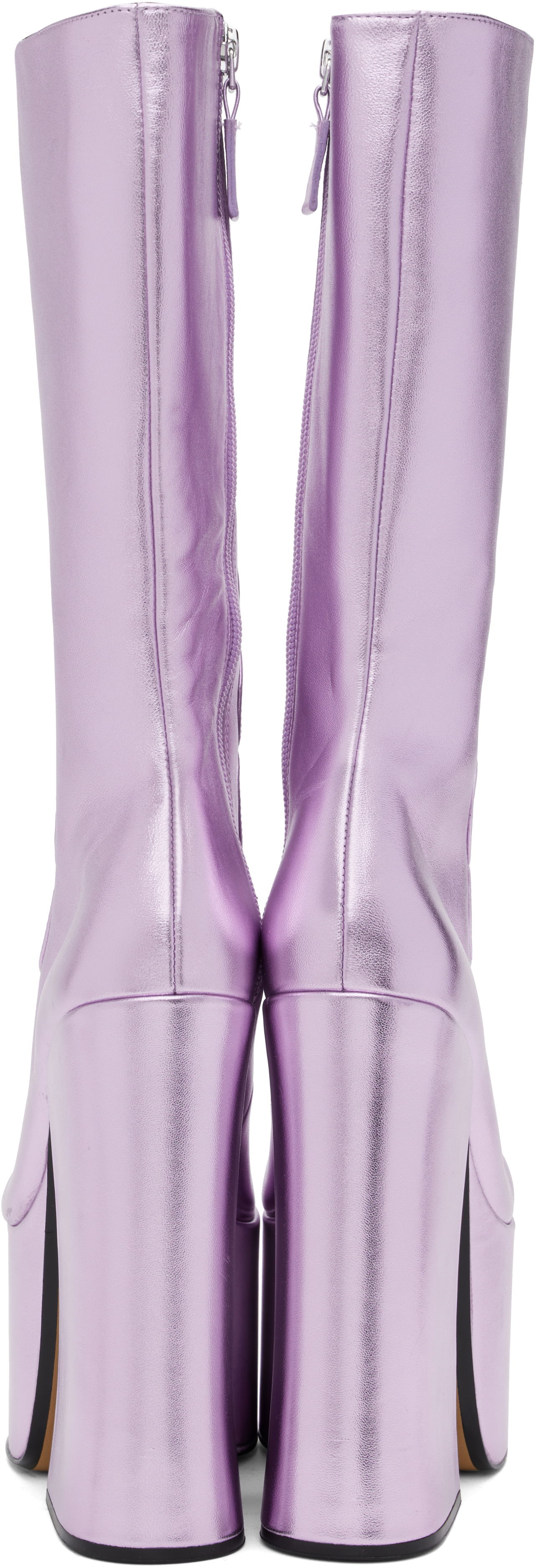 Skovård Marc Jacobs Marc Jacobs 'The Metallic Kiki' Knee-High Platform Boots Purpur | 2R4FBO001F01, 1