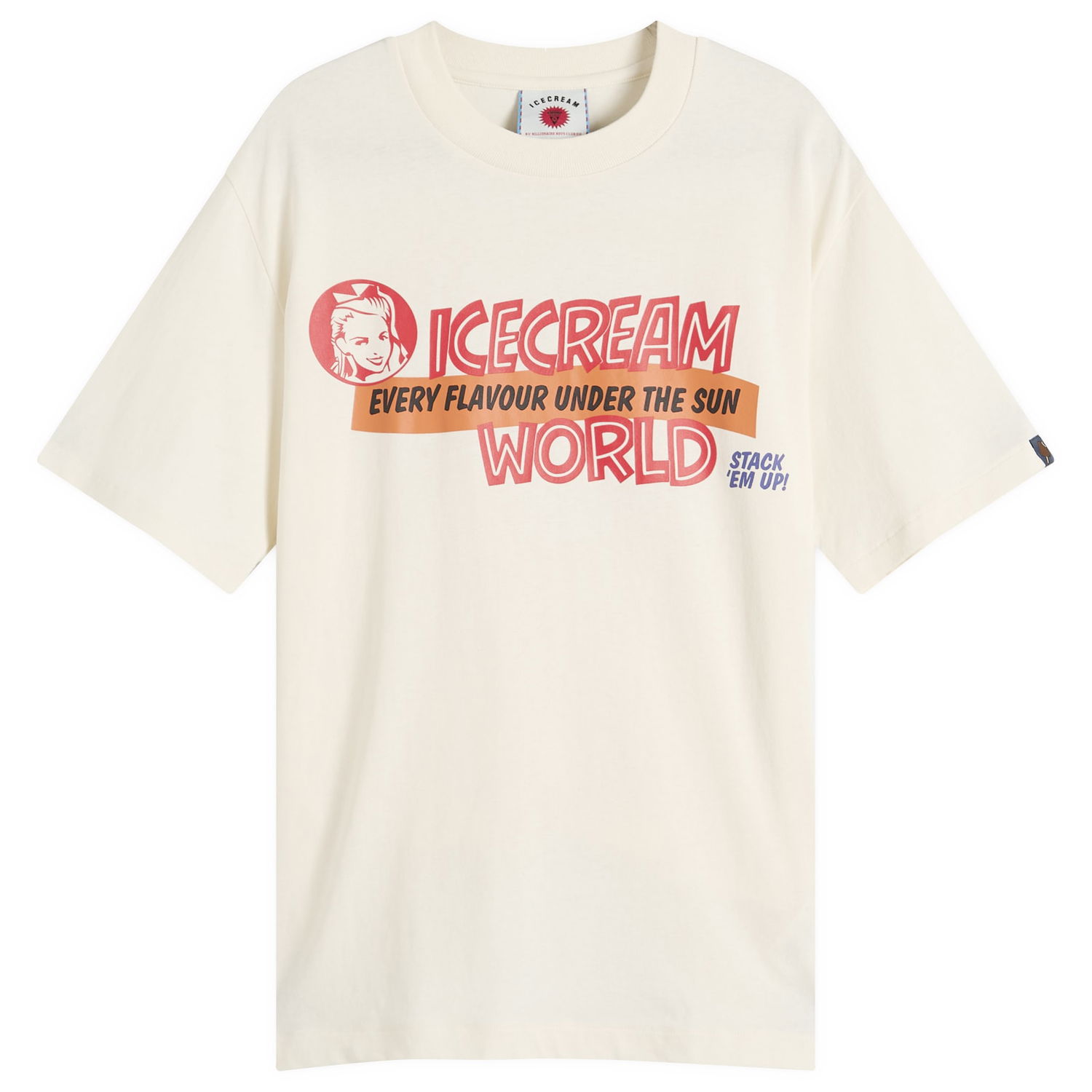 T-shirt BBC IceCream ICECREAM Every Flavour T-Shirt, Size Large Vit | IC25351-OWT, 0