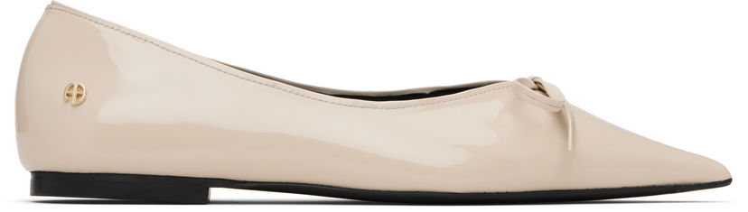 Sneakers och skor Anine Bing Anine Bing Hilda Ballerina Flats Beige | A-14-11099-IVY17