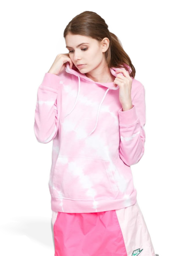 Sweatshirt Urban Classics Tie Dye Hoody Rosa | TB3450 pink