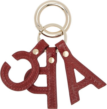 Nyckelringar A.P.C. A.P.C. Lettres 'A.P.C.' Leather Keychain Röd | PXCCK-F63656, 1