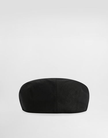 Keps Dolce & Gabbana Dolce & Gabbana Linen Flat Cap Svart | GH587AFU4JBN0000, 1