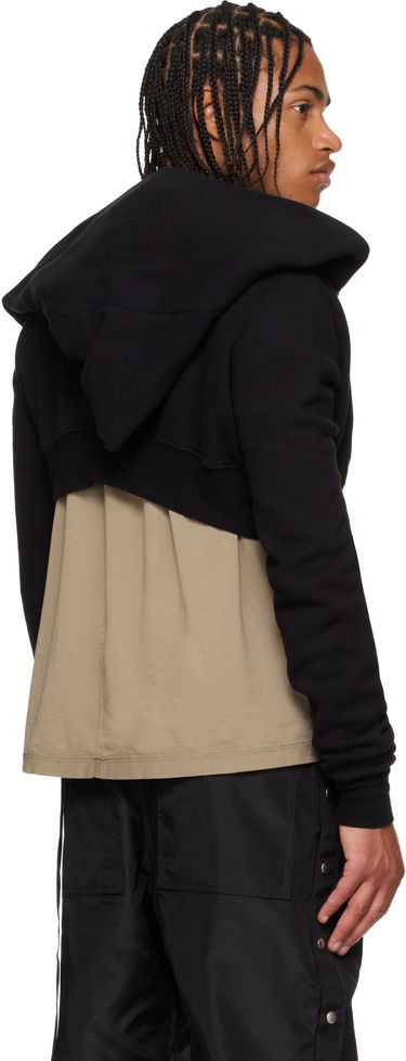 Sweatshirt Rick Owens Concordians Micro Mountain Hoodie Svart | DU02E7284 FSL, 2