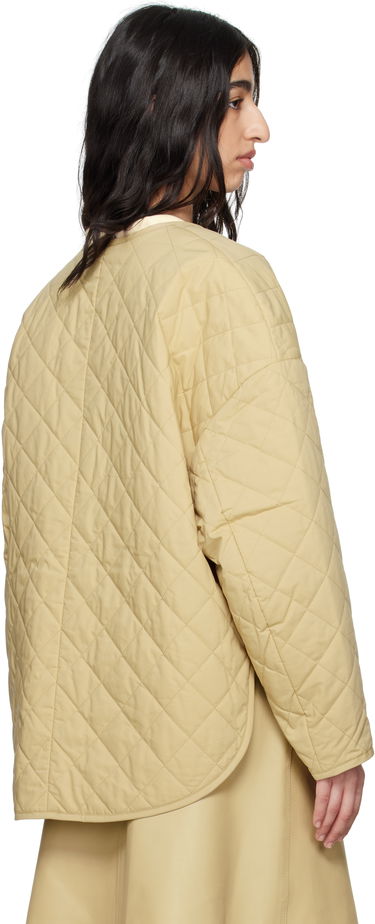 Pufferjacka TOTEME TOTEME Quilted Snap Button Jacket Beige | 242-WRO1116-FB0157, 2