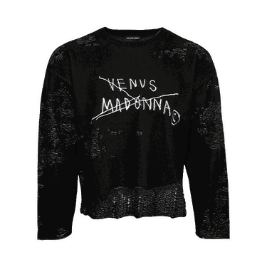 Sweater MISBHV Basquiat Edition Venus Madonna Destroyed Knit Svart | 122U700B, 0