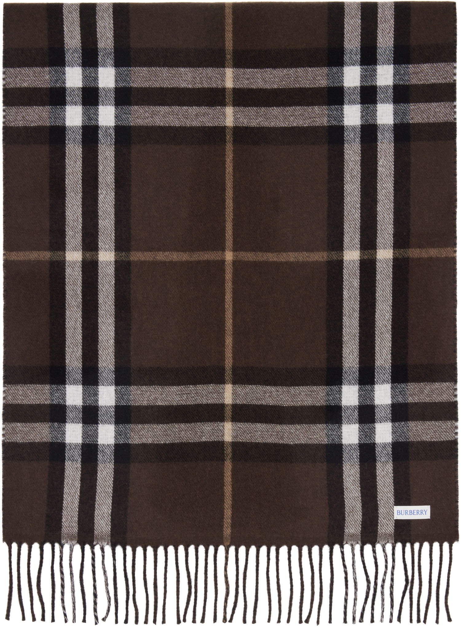 Halsduk Burberry Reversible Knight Scarf Brun | 8112978, 1