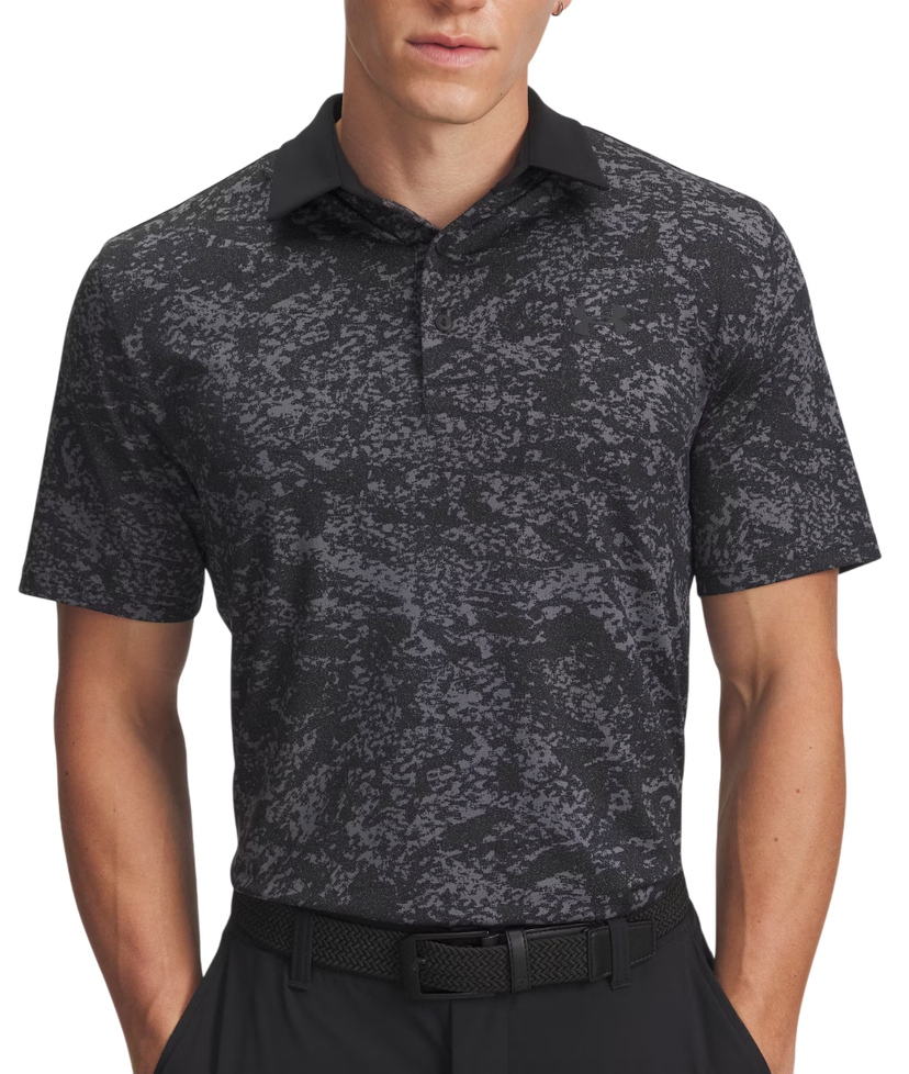 Polotröja Under Armour Playoff 3.0 Printed Polo Shirt Svart | 1378677-015