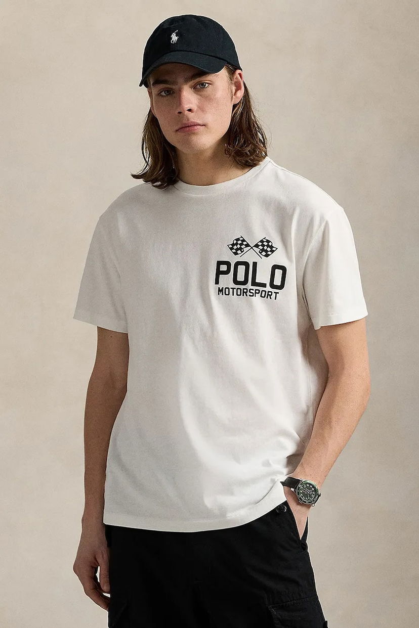 T-shirt Polo by Ralph Lauren Polo Ralph Lauren Motorsport Graphic T-Shirt Vit | 710972611