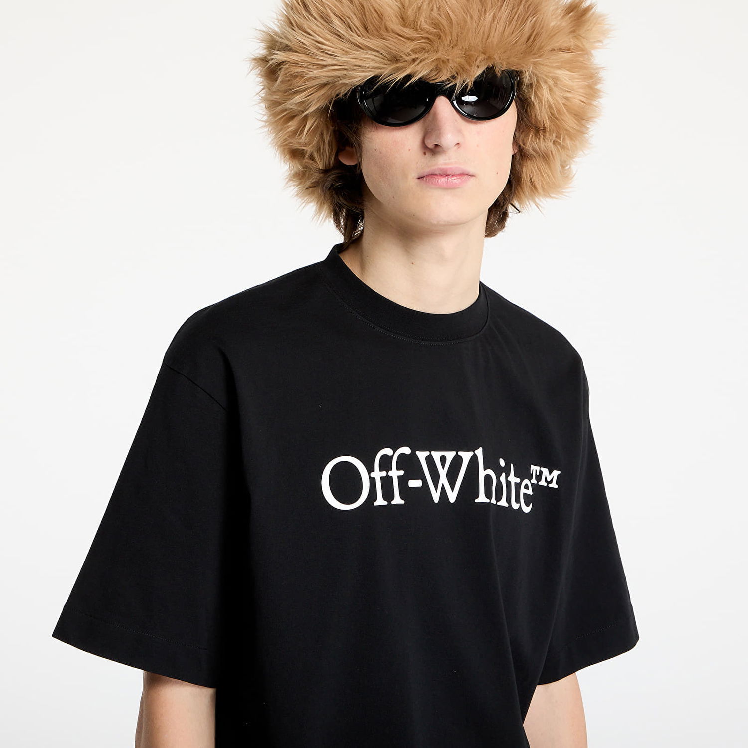 T-shirt Off-White Bookish Skate T-Shirt Svart | OMAA120C99JER0081001, 1