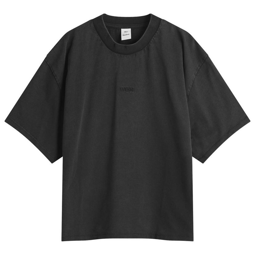 Crop top Won Hundred Staff Boxy T-Shirt, Size Large Svart | 3728-12089