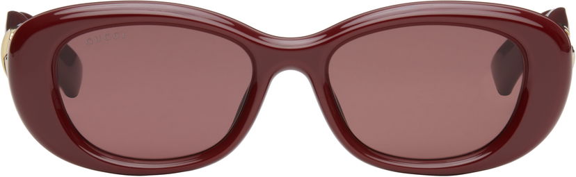Solglasögon Gucci Gucci GG Oval Sunglasses Bourgogne | GG1829SK-003