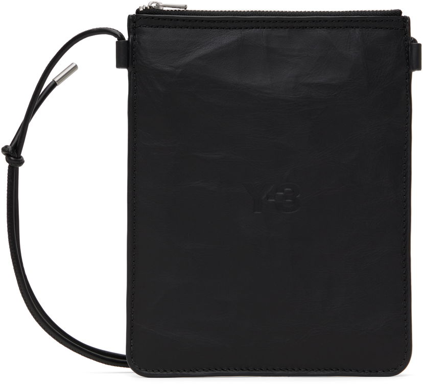 Axelväska Y-3 Y-3 Leather Crossbody Pouch Svart | JD2914