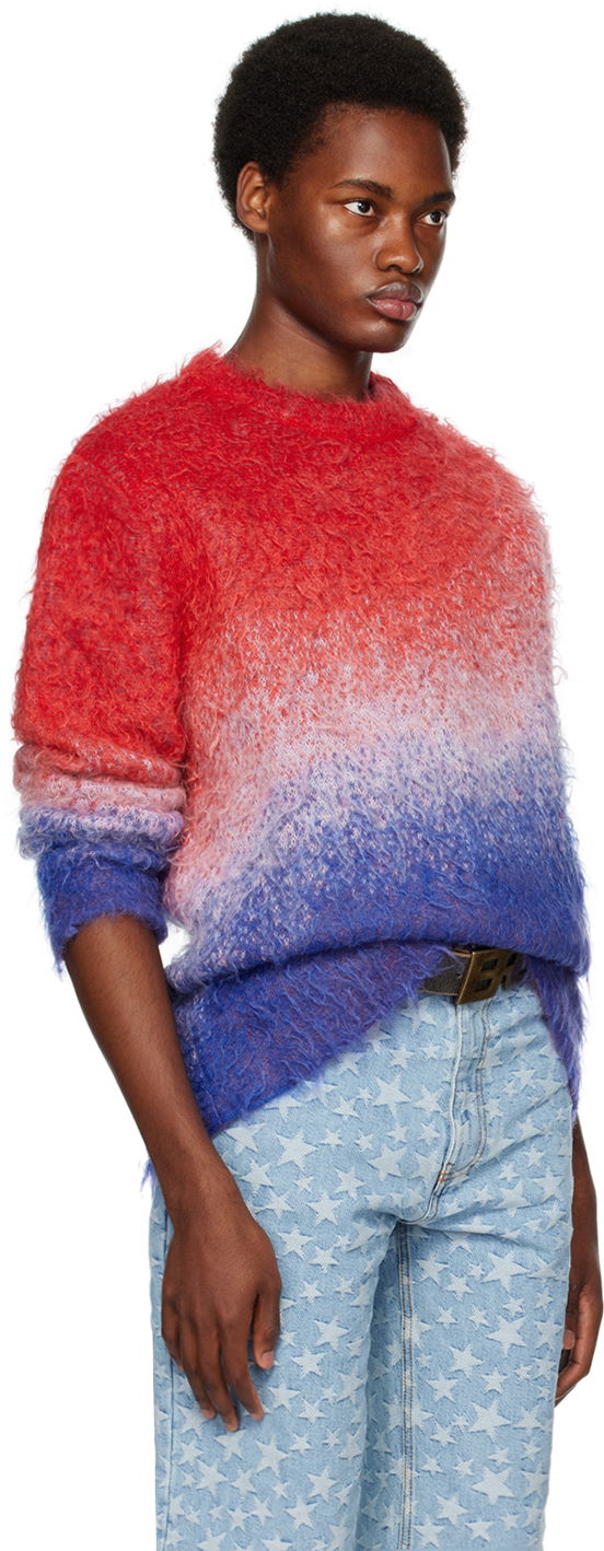 Sweater ERL ERL Gradient Knit Sweater Röd | ERL06N005, 1