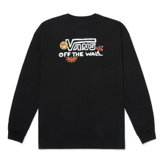T-shirt Vans Long Sleeve Graphic Tee Svart | VN0A5H86BLK, 0