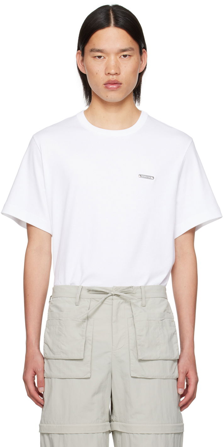 T-shirt Helmut Lang Plaque T-Shirt Vit | O04HM598