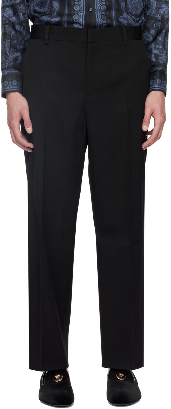 Byxor Versace Black Formal Trousers Svart | 1014779_1A10259