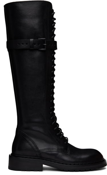 Kläder Ann Demeulemeester Ann Demeulemeester High Danny Tall Boots Svart | B0010063 LT047, 0