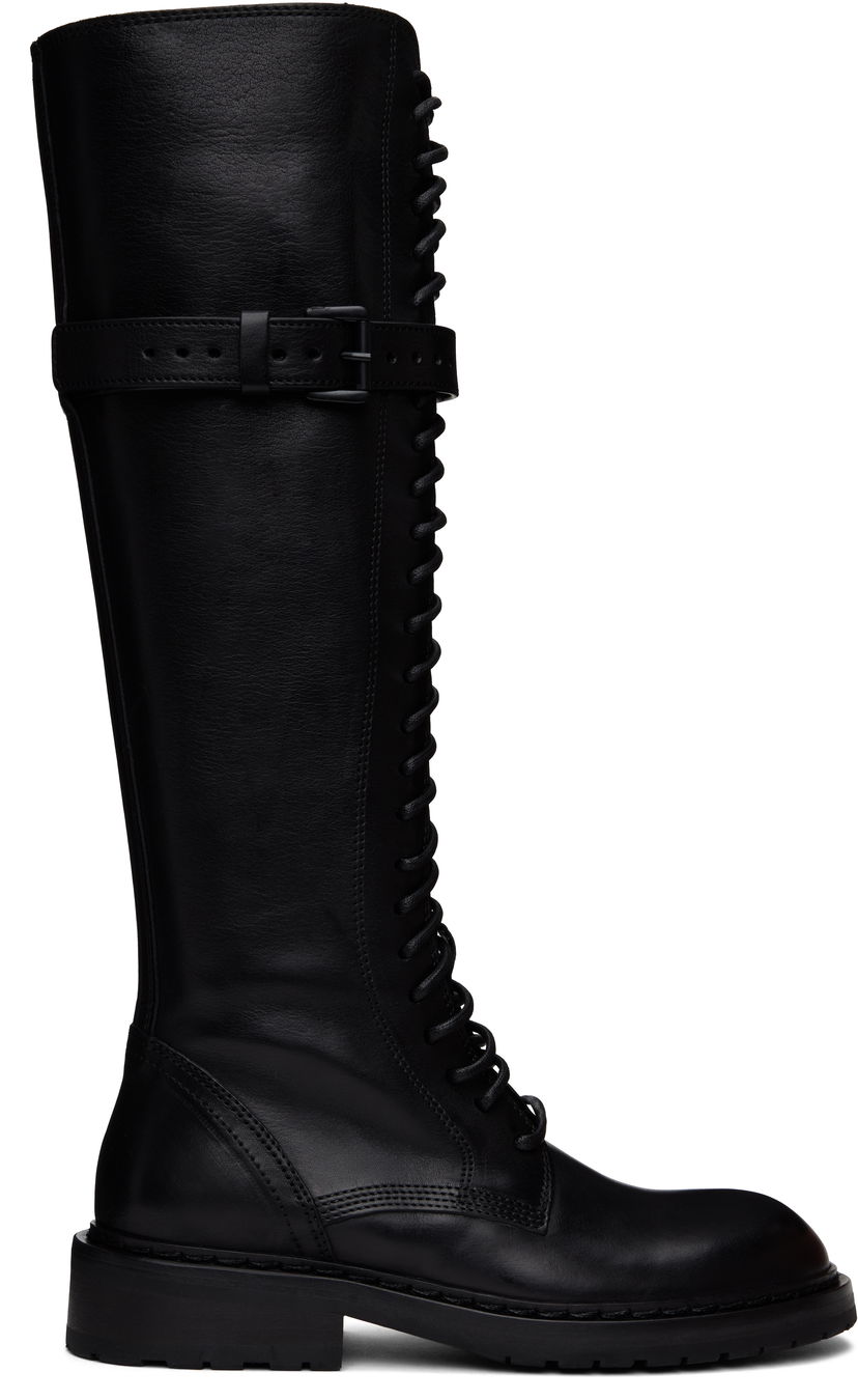 Kläder Ann Demeulemeester Ann Demeulemeester High Danny Tall Boots Svart | B0010063 LT047