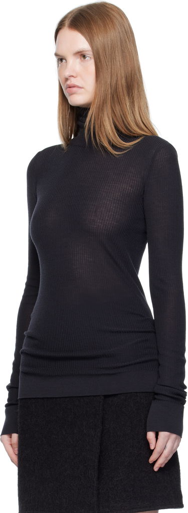 Sweater LEMAIRE Lemaire Seamless Turtleneck Svart | TO1460 LK1032, 3