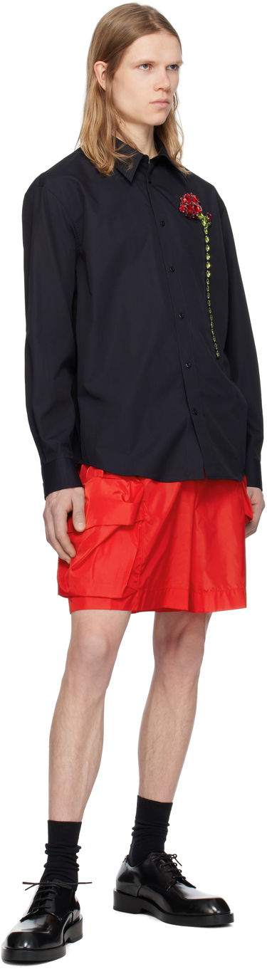 Shorts Simone Rocha Simone Rocha Cargo Flap Pocket Drawstring Shorts Röd | 4135 1067, 3