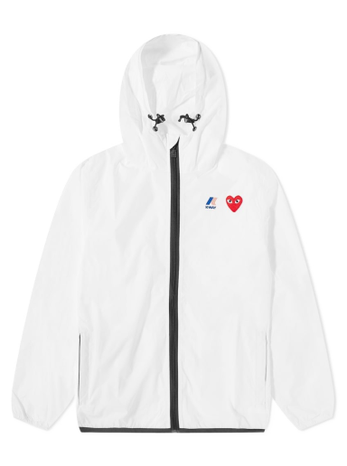 Vindjacka Comme des Garçons K-Way x Full Zip Packable Jacke Vit | P1J501-3
