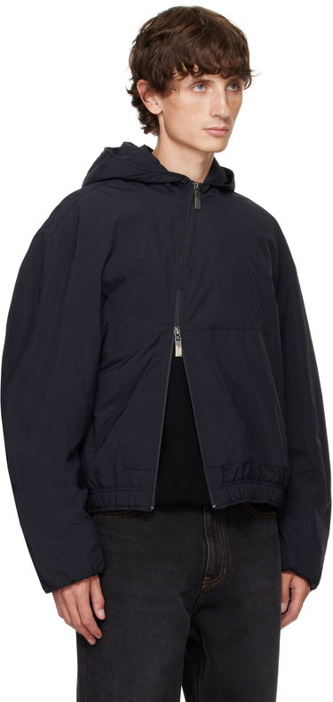 Pufferjacka ADER ERROR Hooded Asymmetrical Zip Jacket Svart | BN01FWJK1302BK, 1