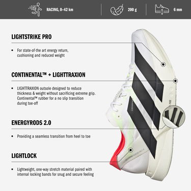 Sneakers och skor adidas Performance Adizero Adios Pro 4 Rosa | jr1242, 8