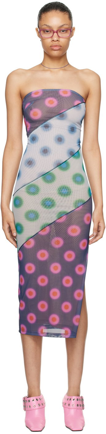 Klä Miaou Miaou Lila Midi Tube Dress Flerfärgad | 5025PM1PDP