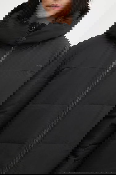 Pufferjacka A.P.C. A.P.C. Doudoune Sam Hooded Puffer Jacket Svart | PSALJ.H30208, 5