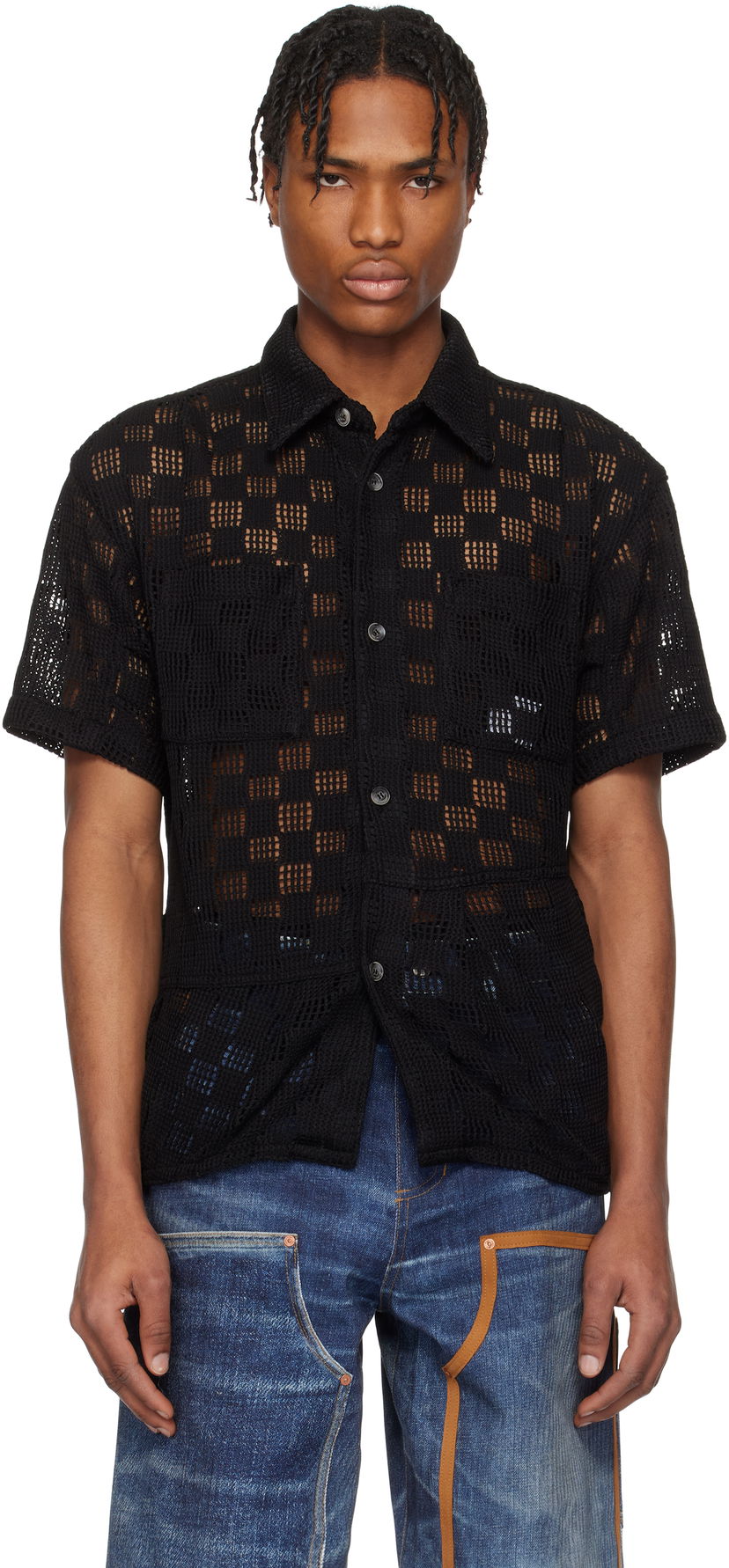 Skjorta Andersson Bell Andersson Bell Letto Knitted Shirt Svart | atb1234m
