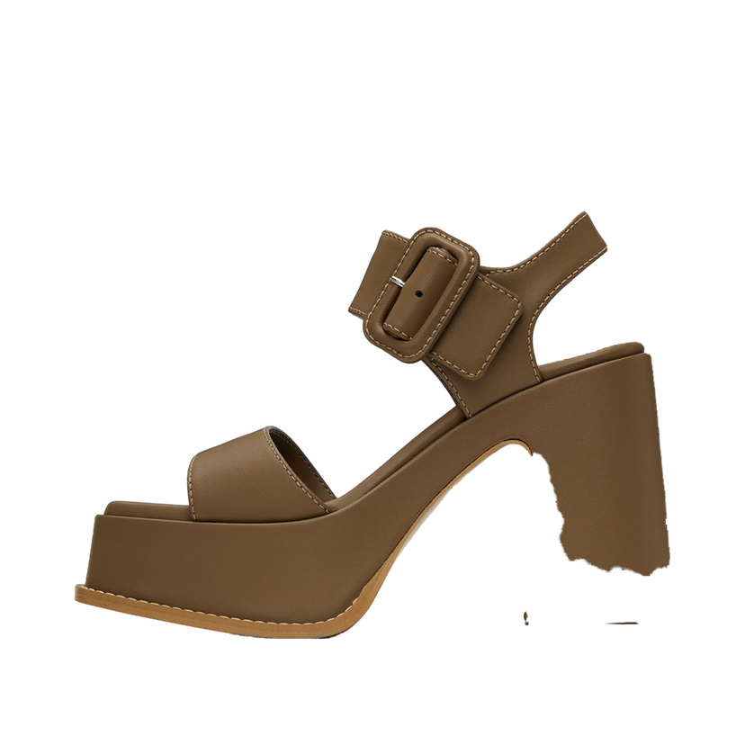 Sneakers och skor Stella McCartney Skyla Buckled Platform Sandals Brun | 810394AP0AL0