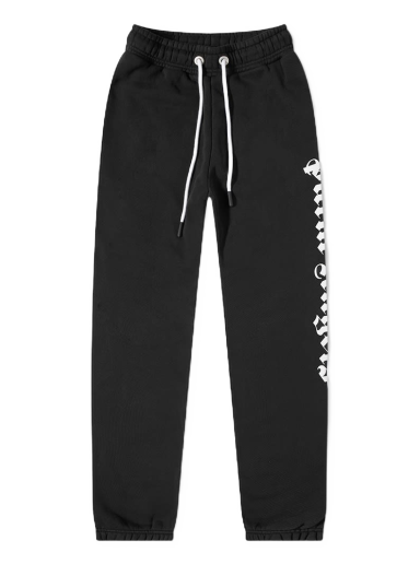 Träningsbyxor Palm Angels Side Logo Sweat Pant Svart | PMCH010C99FLE0021001