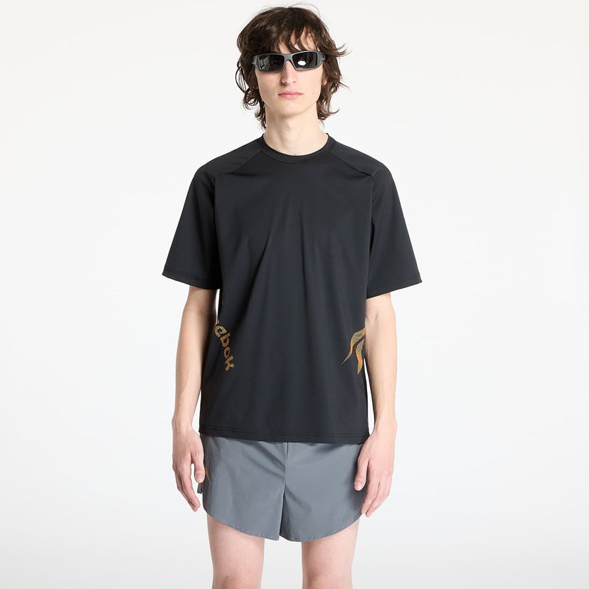 T-shirt Reebok Run Tee Svart | RMVA005C99FAB0011009