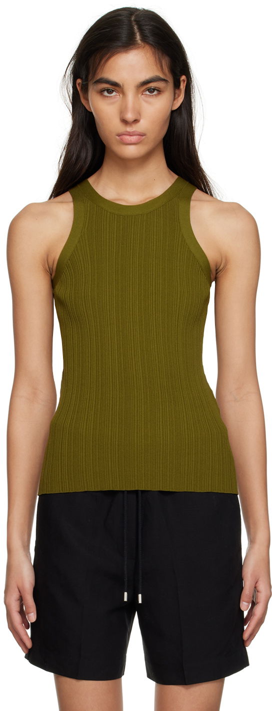 Linne TOTEME Seamless Tank Top Grön | 232-5057-755