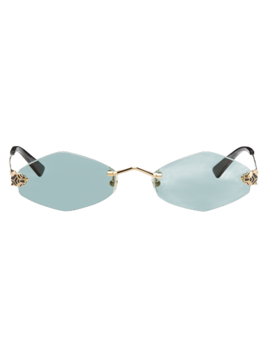 Solglasögon Cartier Oval Sunglasses Turkos | CT0433S