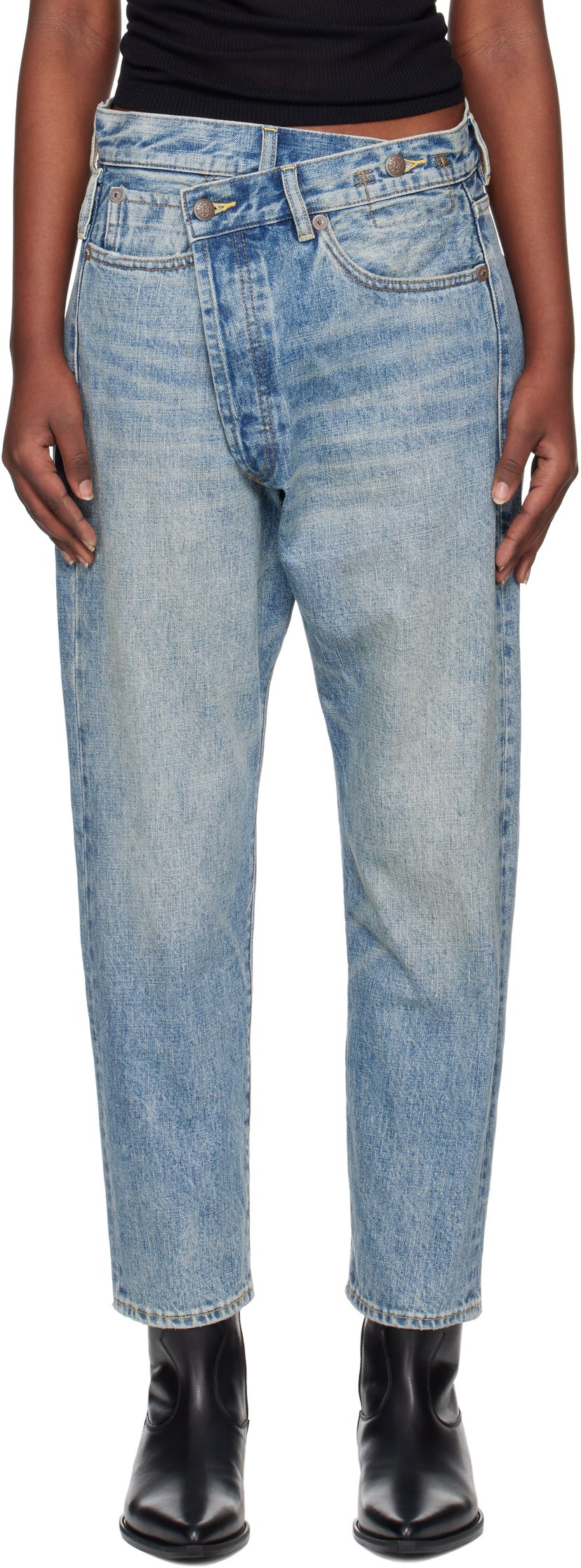 Jeans R13 R13 Crossover Jeans Blå | R13W2048-D149B