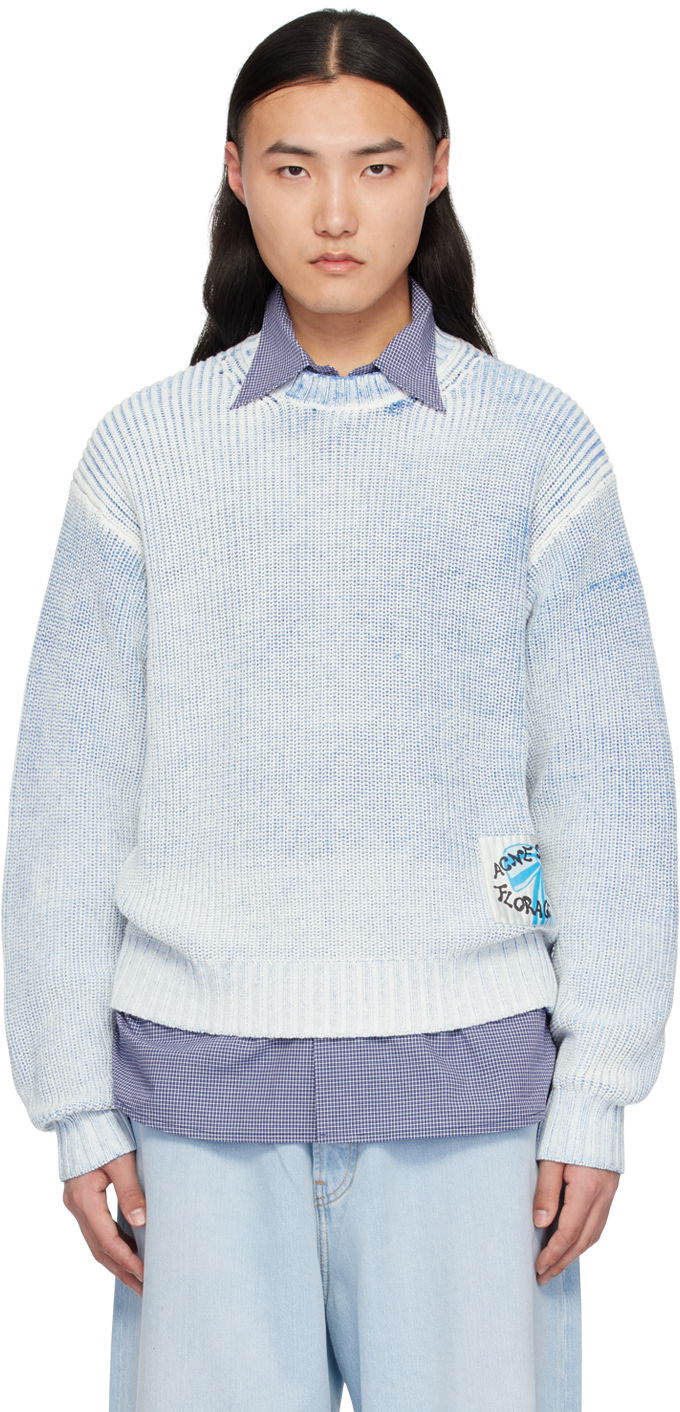 Sweater Acne Studios Patch Sweater Blå | B60322-