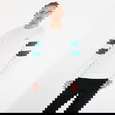 Sweatshirt Fred Perry Peached Tipped Sleeve Sweatshirt Vit | M1731 129, 0