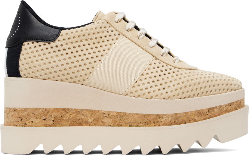 Kläder Stella McCartney Stella McCartney Sneak-Elyse Platform Trainers Beige | 810542E00230