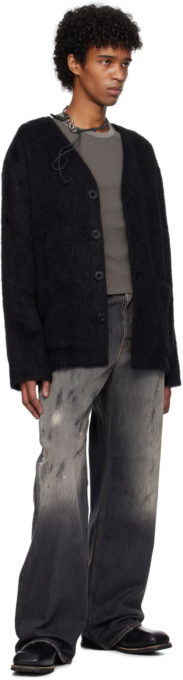 Sweater OUR LEGACY Mohair Cardigan Svart | M4206CBM, 3